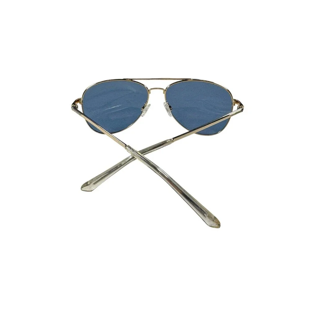 Von Zipper Gold Aviator Sunglasses VZ FARVA Frame w/ Blue Lenses VTG